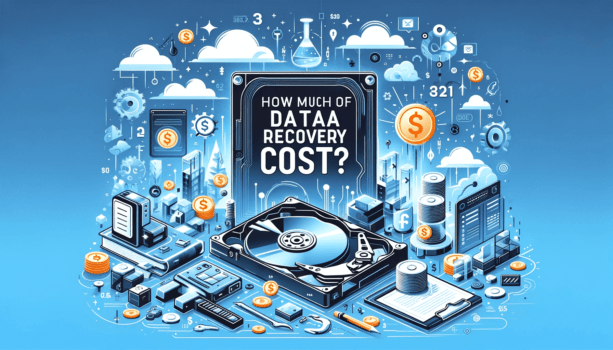 Illustrative infographic on data recovery costs.